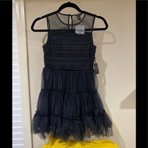 Forever 21 Girls Black Tulle Dress Brand New